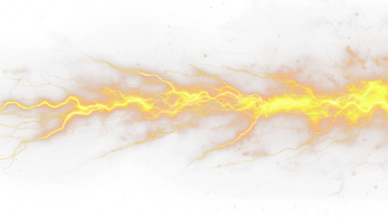 yellow lightning bolt strike PNG cut out, thunderstorm lightning