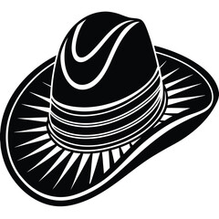 farmer hat vector on white background