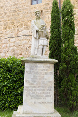 Statue in O&ntilde;a, Burgos, Castilla y Leon, Spain