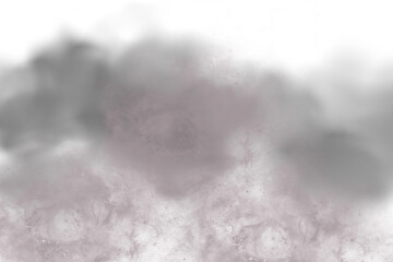 Soft and smoky cloud effect with a hazy texture isolated on transparent background