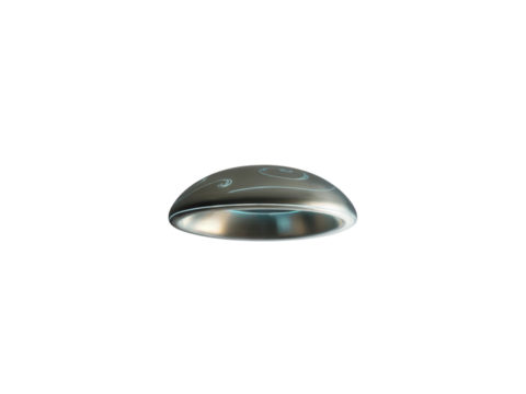 Silver dome isolated on transparent background