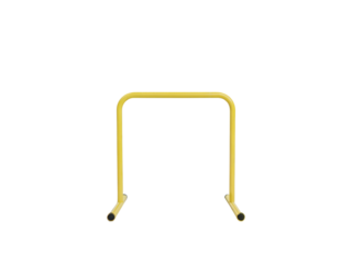 Yellow hurdle isolated on transparent background