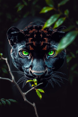 Emerald Eyes of the Midnight Panther