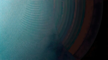 Textured Cyan and Blue Abstract Digital Glitch Pattern