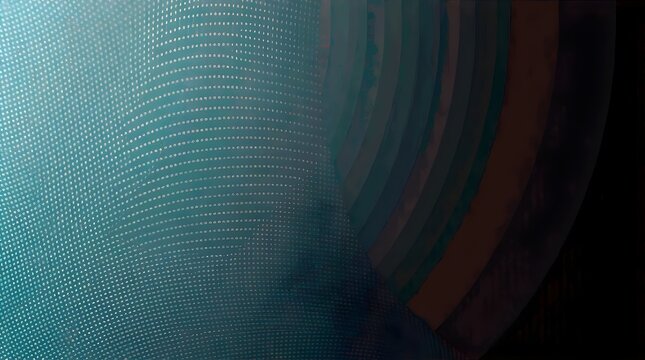 Textured Cyan and Blue Abstract Digital Glitch Pattern