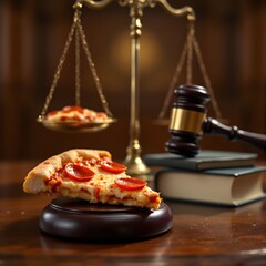 Legal Justice Weighs the Evidence of Delicious Pepperoni Pizza