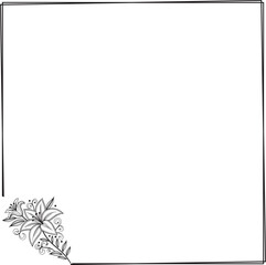 Obraz premium frame with leaves