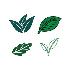 green leaves vector