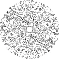 Geometric Mandalas Coloring Collection for adults and kids