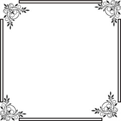 Obraz premium frame with flowers