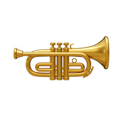 Fototapeta premium trumpet isolated on white background
