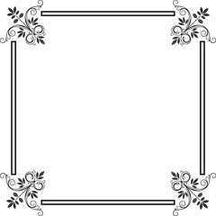 frame with floral ornament