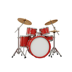 drum kit isolated on white