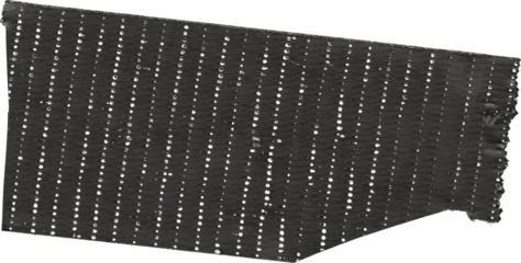 Black Perforated Tape Strip with Torn Edge black tape isolated on a transparent background