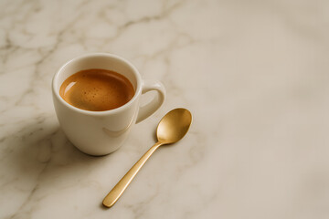 cup of coffee with spoon