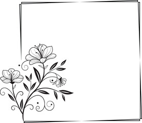 floral background with place for text