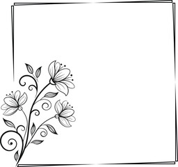 floral background with place for text