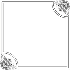 frame with floral ornament