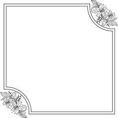 frame with floral ornament