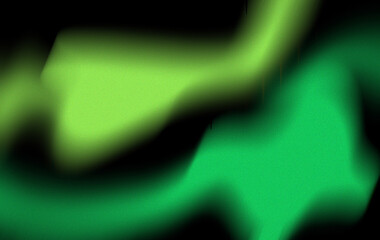 Fluid Gradient of Neon Green and Black | Modern Abstract Background