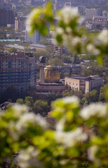 city of Almaty in spring 