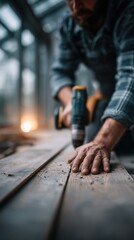 Crafting in slow motion highlights the beauty of detail in woodworking with a handy camera