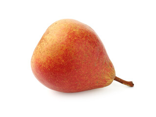 One fresh ripe pear isolated on white