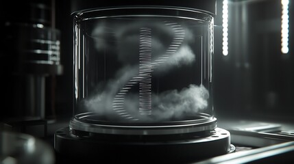 Alpha particle tracks a cloud chamber on a black background