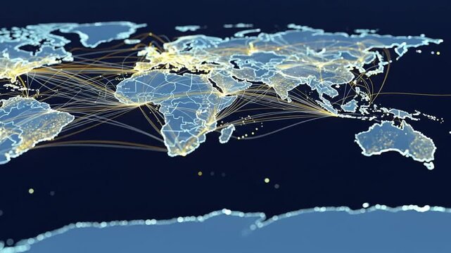 Global Trade Routes Visualized.