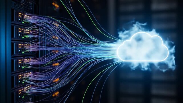 Cloud Computing Server Connection.
