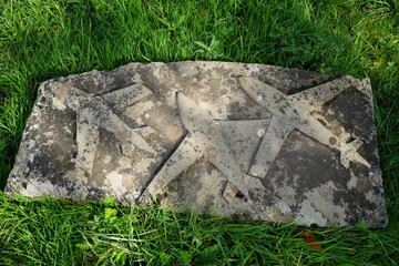 Stone Carving of Airplanes on the East Midlands Airport Trail, Nottinghamshire, England: A Walking Trail Discovery