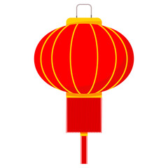 Traditional round red Chinese lantern