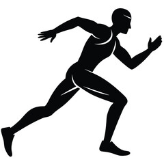 man running shelty design 