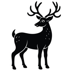 deer silhouette vector