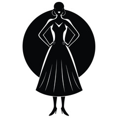Woman silhouette illustration