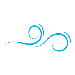 Obraz premium Wind vector icon.