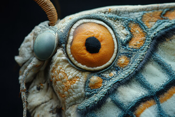 Colorful animal up close.