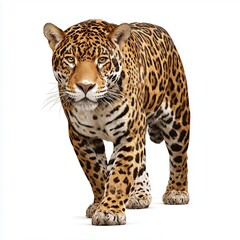 Majestic Jaguar in a Powerful Pose , PNG isolated cut out image