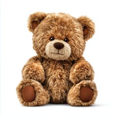Adorable Teddy Bear Plush Toy , PNG isolated cut out image