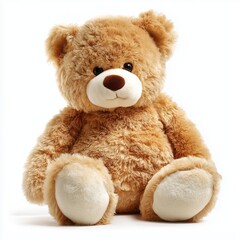 Obraz premium Adorable Plush Teddy Bear - Perfect Gift for Kids , PNG isolated cut out image