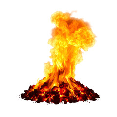 fire with transparent background PNG and JPEG image