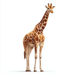 Obraz premium Majestic Giraffe Portrait , PNG isolated cut out image