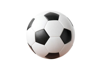 Obraz premium Classic black and white soccer ball isolated on white background, cut out