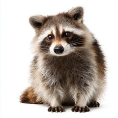 Fototapeta premium Charming Raccoon Portrait - Wildlife Beauty , PNG isolated cut out image