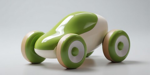Eco toy car design made of wood
