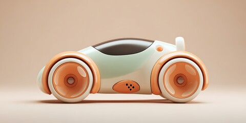 Eco toy car design made of wood