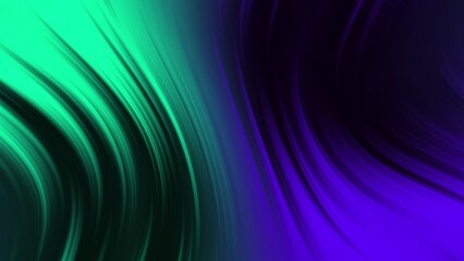 Vibrant liquid gradient background with flowing green and purple abstract waves. Modern and dynamic design for creative projects, presentations, and digital art. Smooth colorful fluid motion concept. © mienakae