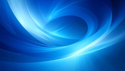 Naklejka premium Abstract swirling blue and white light art creating a dynamic, energetic and flowing design