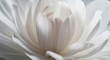 Close-up of a delicate white lotus flower bud, serene and pure.