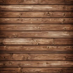 Naklejka premium Detailed close-up of a sturdy wooden wall with horizontal planks, featuring varied natural tones and intricate grain patterns, providing a timeless organic background texture